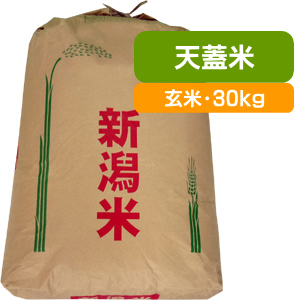 棚田米コシヒカリ 天蓋米 玄米・30kg